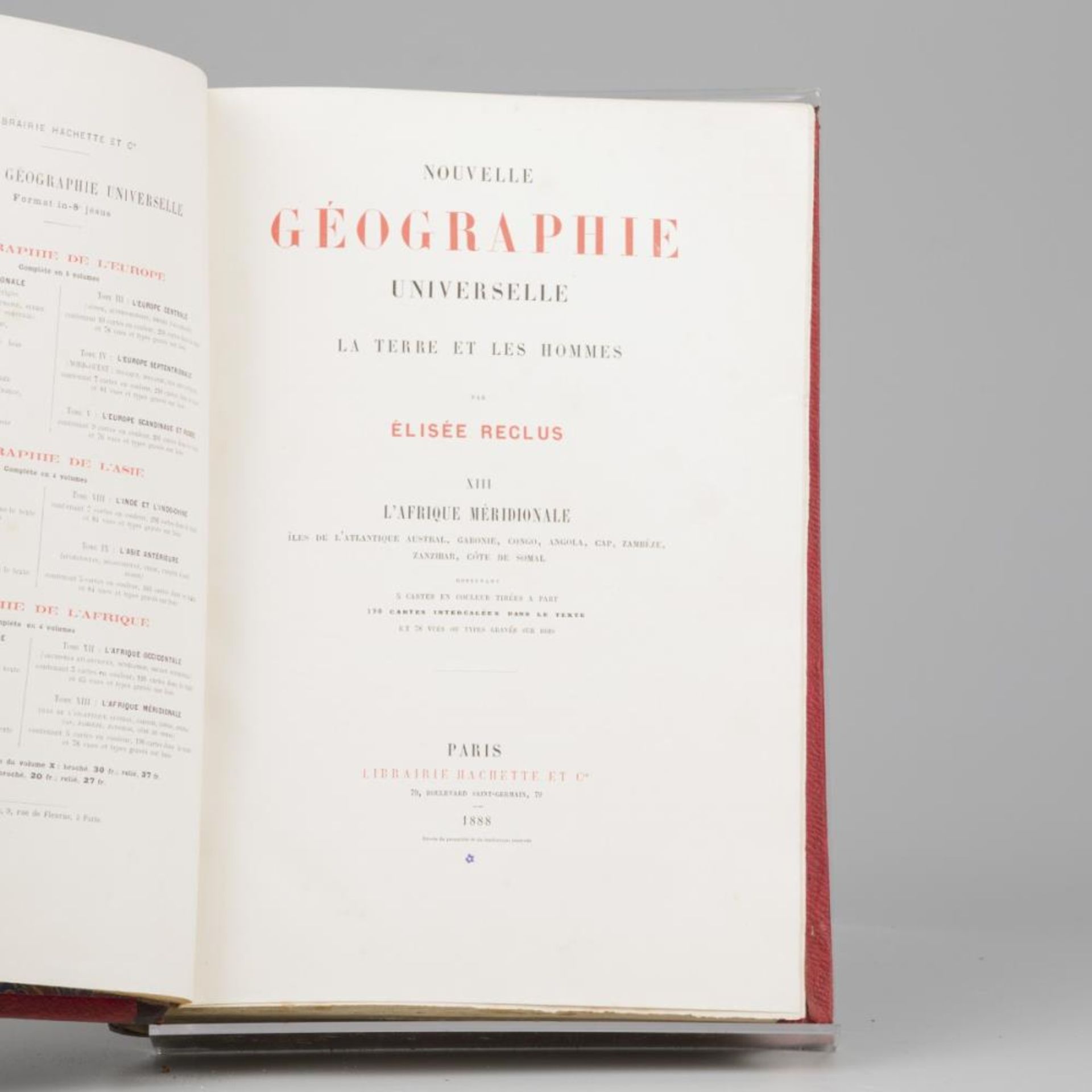 Jacques Élisée Reclus (1830 – 1905), Nouvelle Géographie Universelle, Paris 1876 and later. - Image 10 of 16