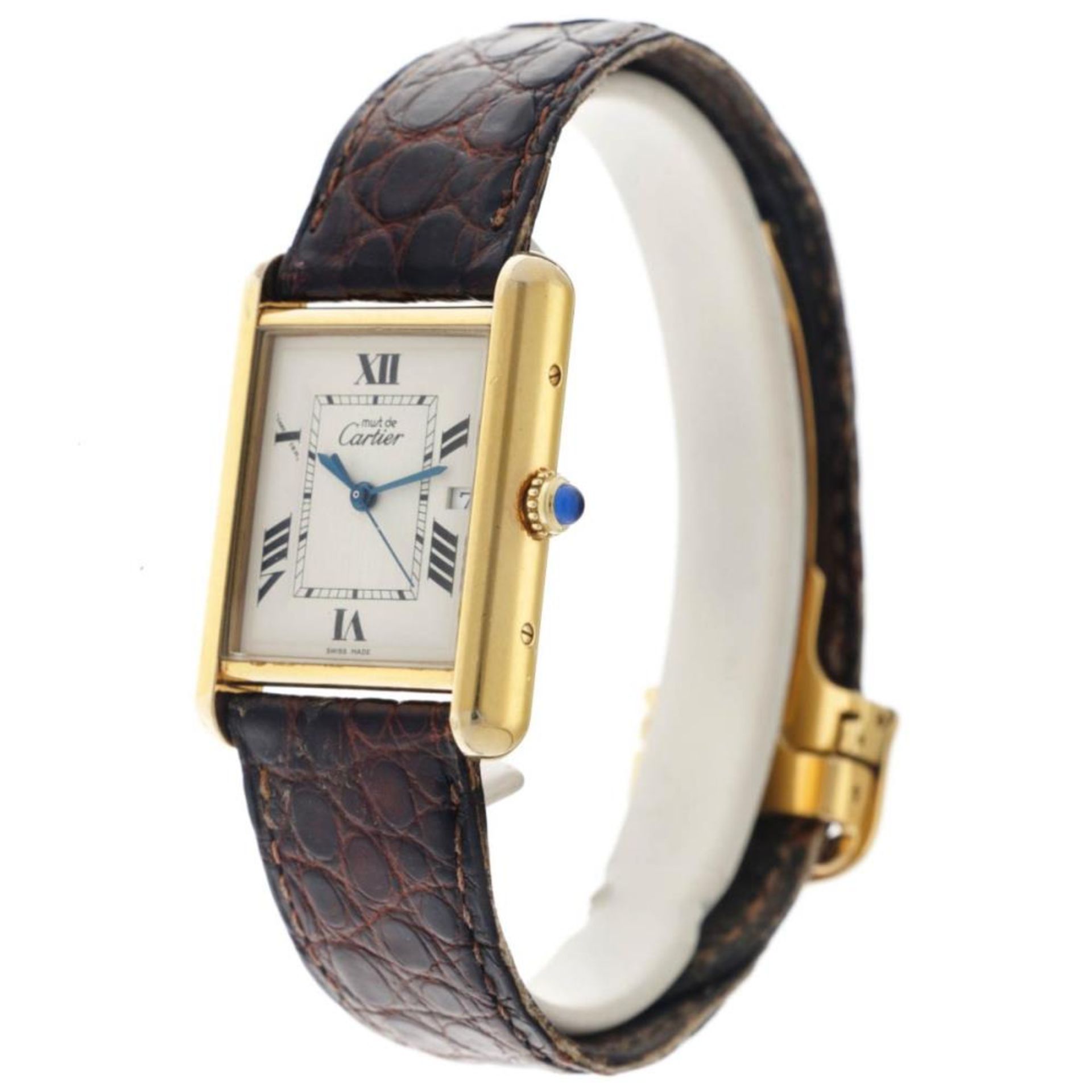 Cartier Tank Must 2413 - Men's watch - approx. 2000. - Image 3 of 12