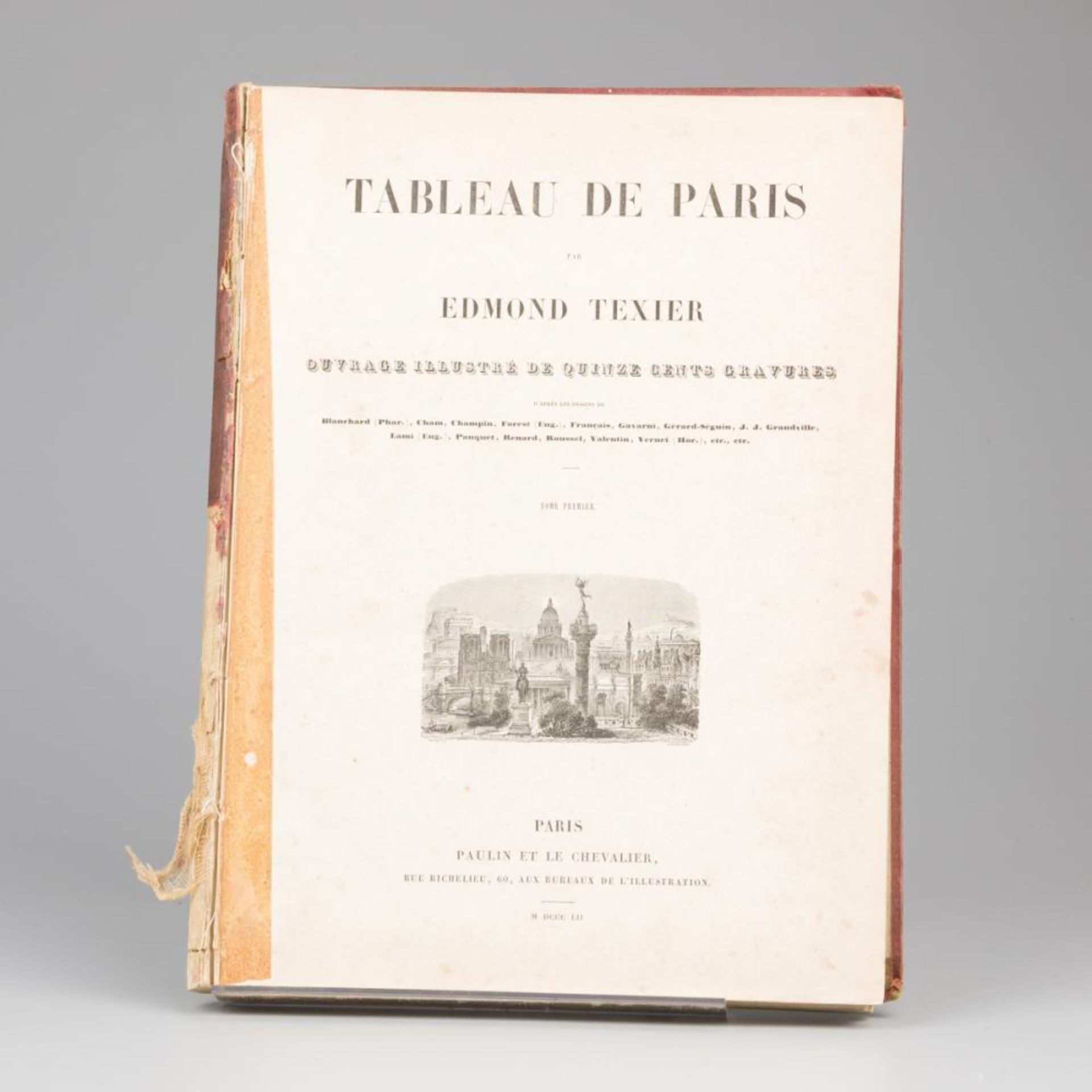 Edmond Texier (Rambouillet 1815 - 1887 Paris), Tableau de Paris, Paulin et le Chevalier, 1853. - Image 7 of 10