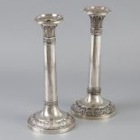 2 piece set of table candlesticks silver.