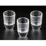 (3) piece set Swarovski shot glasses (Item No. 7468-039).