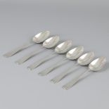 6 piece set of spoons "Haags Lofje" silver.