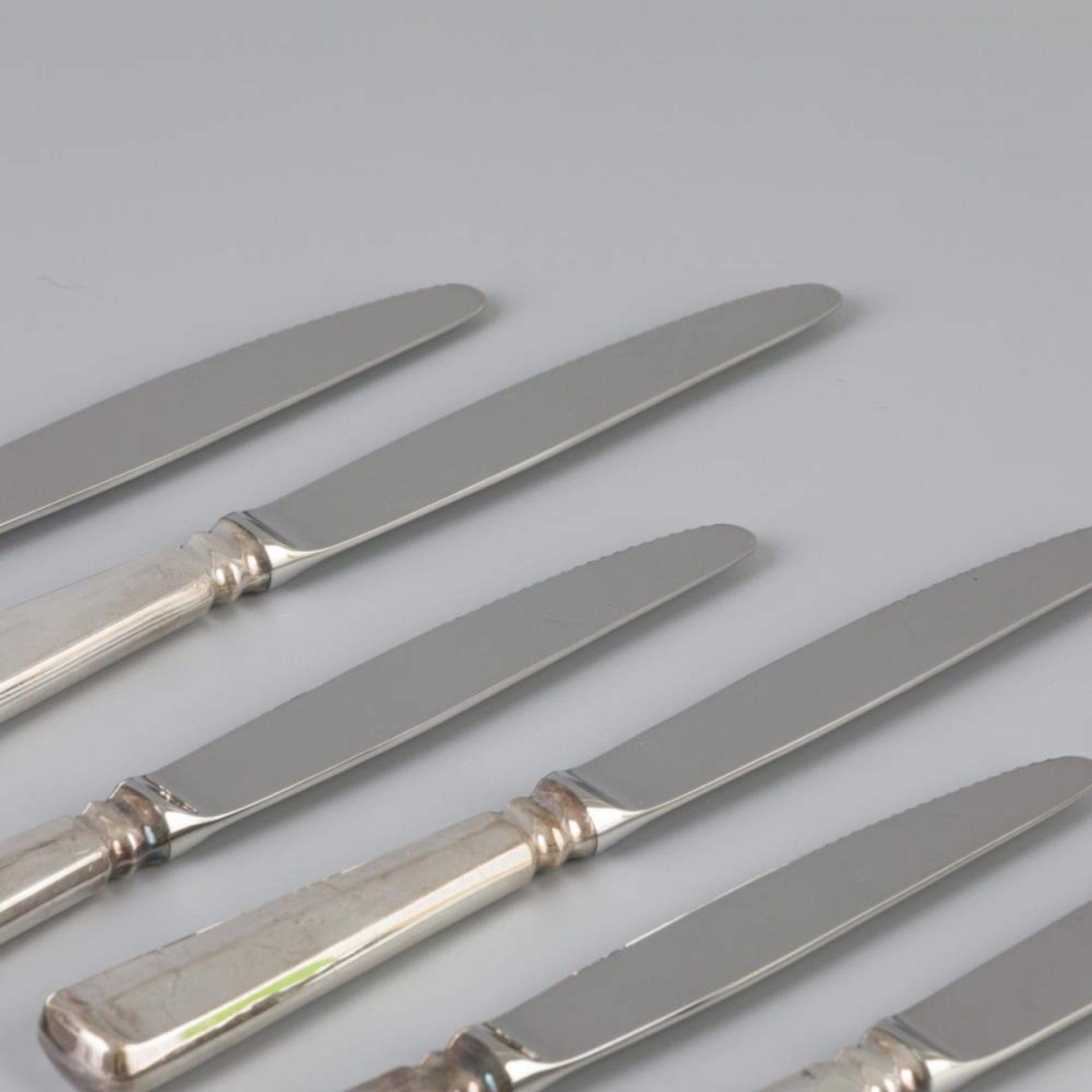 6 piece lot of knives "Haags Lofje" silver. - Bild 2 aus 4
