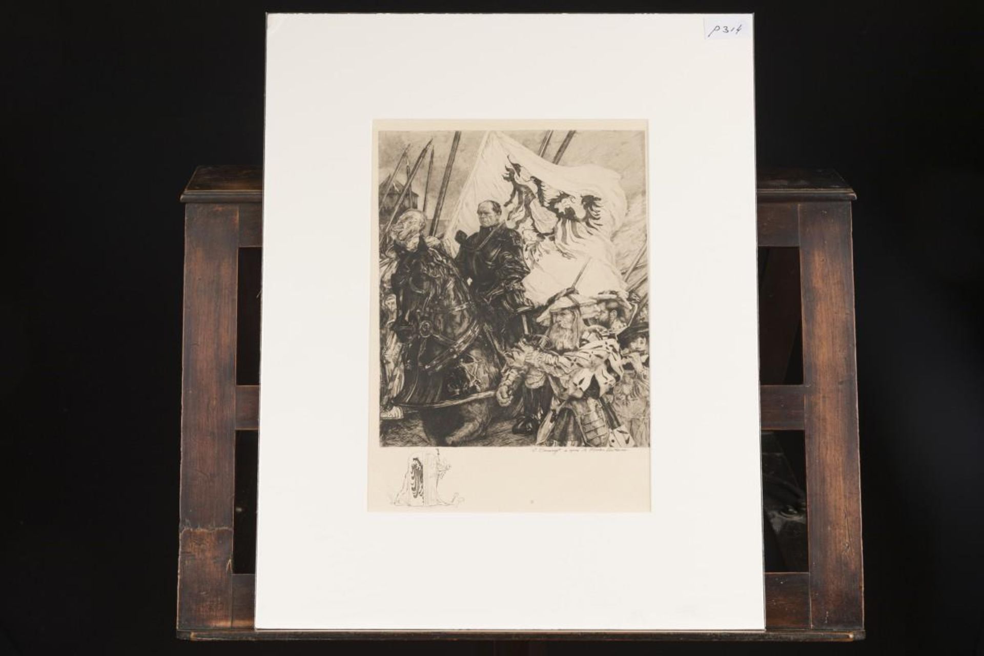 A lot comprising (6) prints depicting various scenes, 19e eeuw en later. - Image 12 of 12