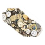 Lot watch movements with dial - including Longines, Omega, Certina and Pontiac.