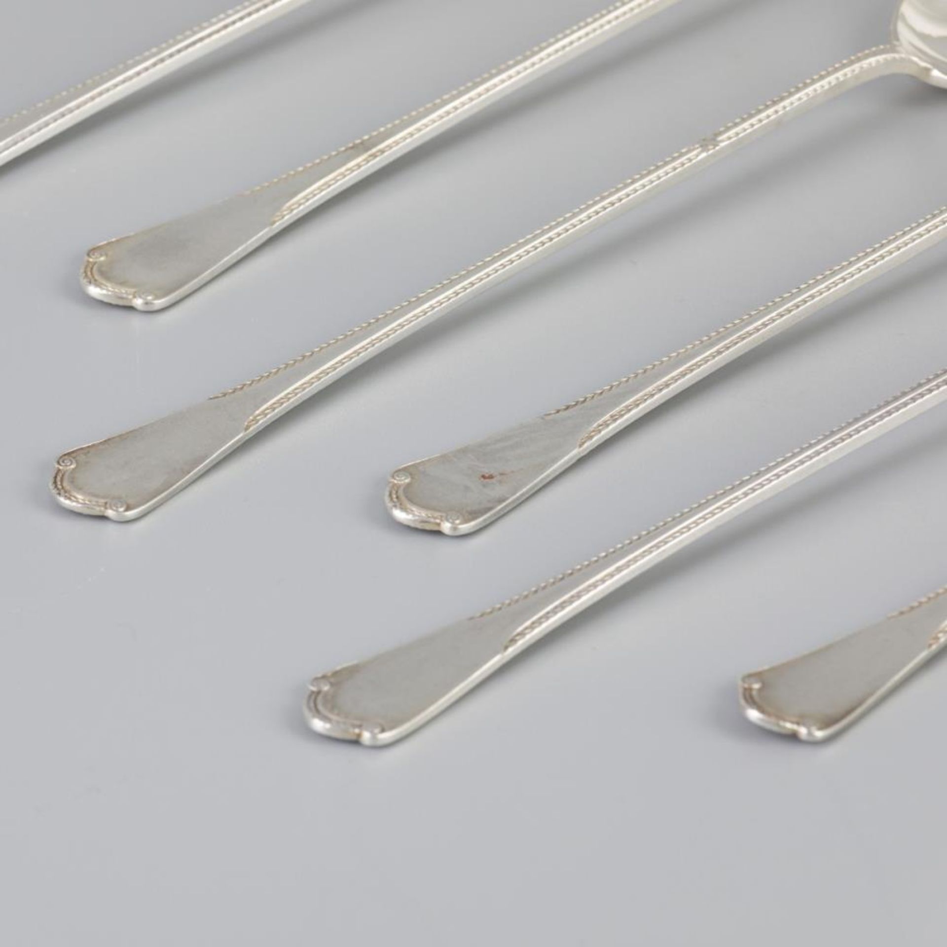 6 piece set of ice cream spoons silver. - Bild 3 aus 4