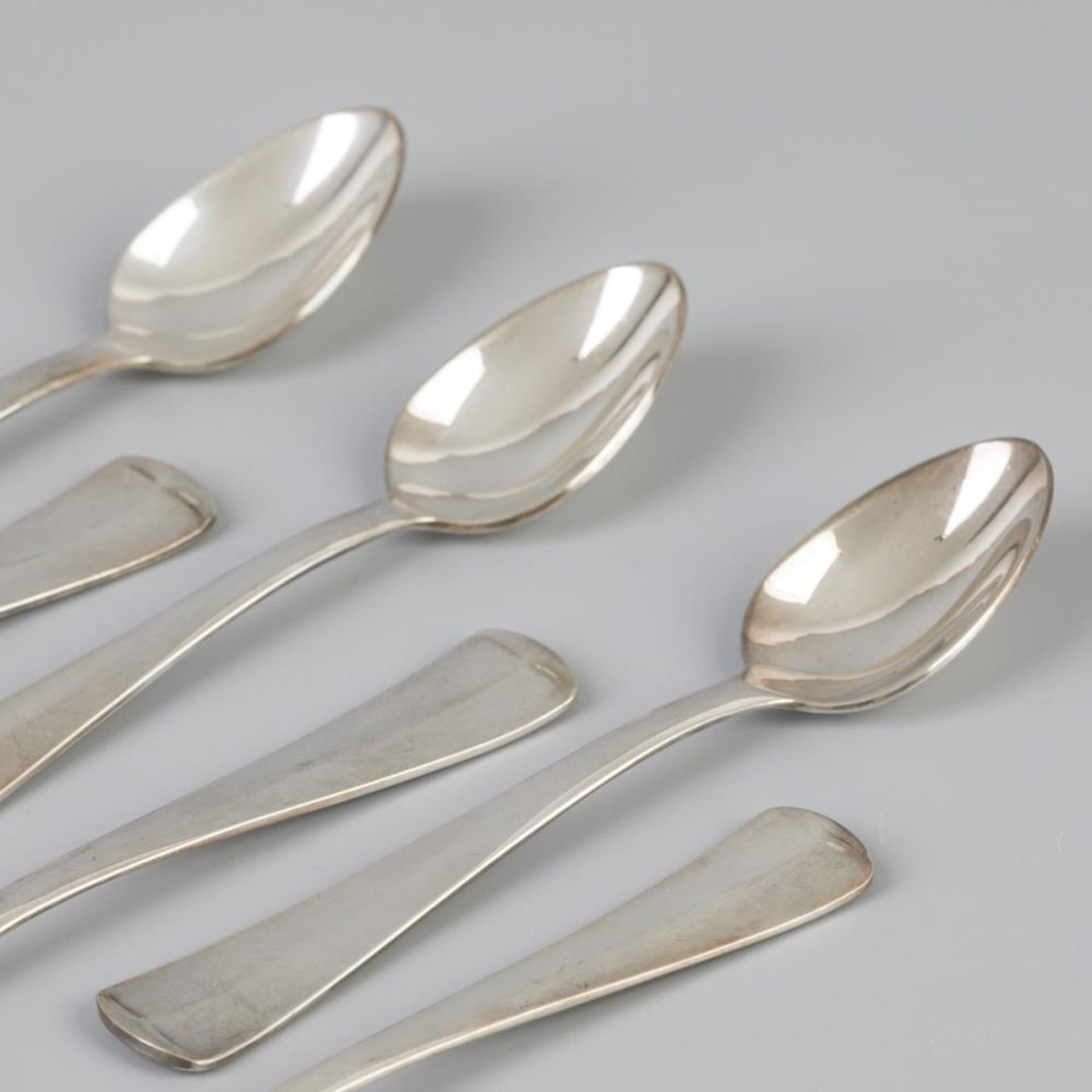 6 piece set teaspoons "Haags Lofje" silver. - Image 2 of 3