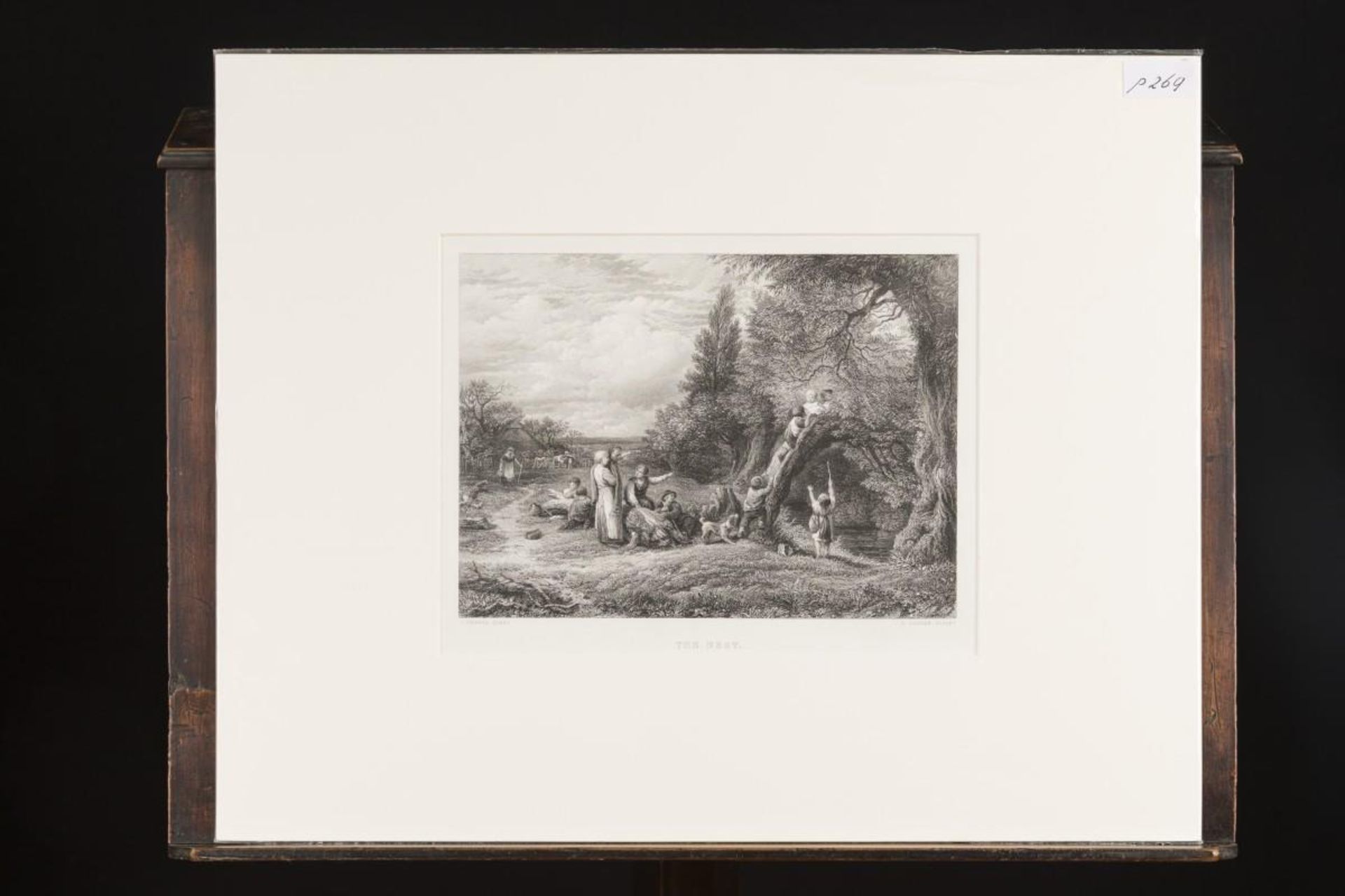 A lot comprising (6) engravings with various romantic scenes, 19th century. - Image 3 of 12