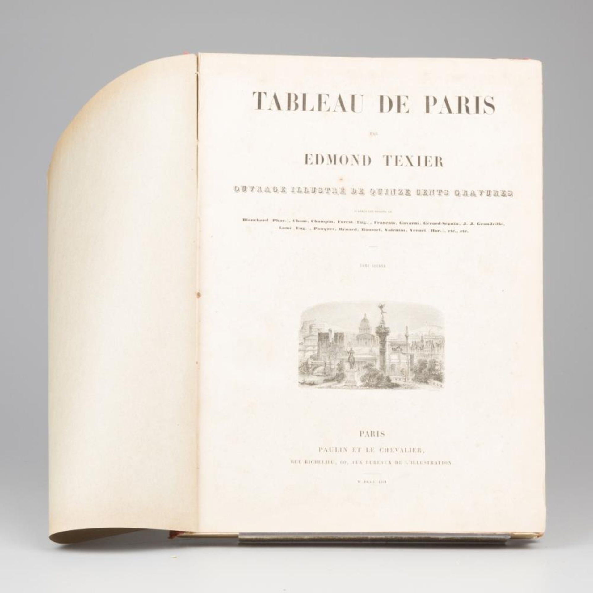 Edmond Texier (Rambouillet 1815 - 1887 Paris), Tableau de Paris, Paulin et le Chevalier, 1853. - Image 3 of 10