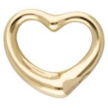 Tiffany & Co. 18K. yellow gold heart-shaped pendant by Elsa Peretti.