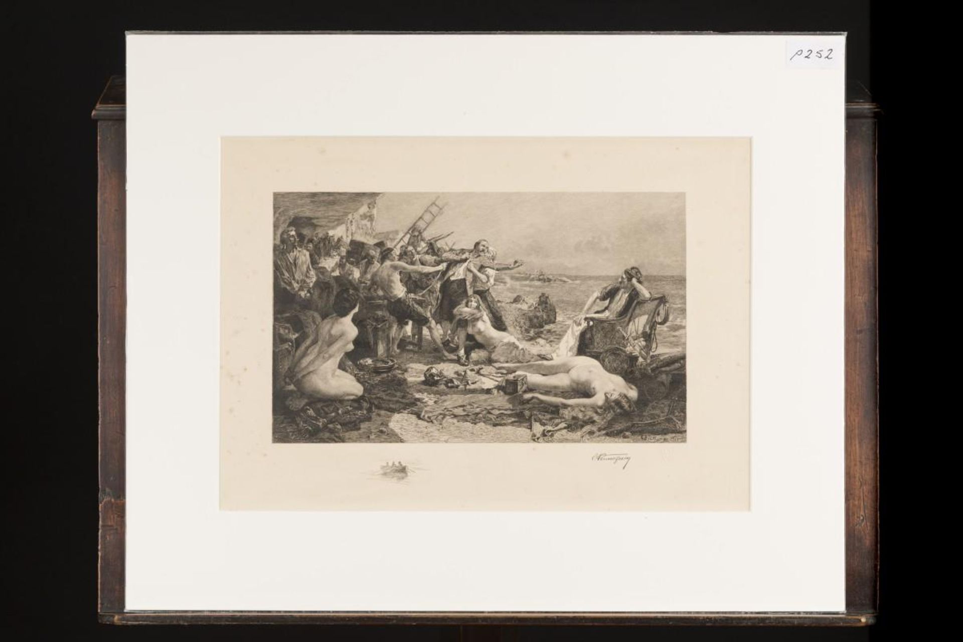 A lot comprising (6) various historical and allegorical prints, 19th century. - Image 7 of 12