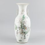 A vase with polychromed fencai décor, China, 20th century.