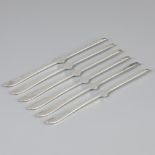 6 piece set of lobster forks silver.