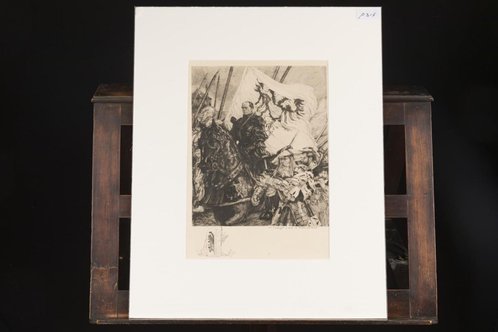 A lot comprising (6) prints depicting various scenes, 19e eeuw en later. - Image 11 of 12