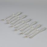 12 piece set small fish cutlery silver.