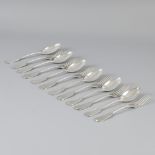 12 piece set forks & spoons silver.