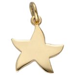 Pomellato 18K. yellow gold star-shaped charm pendant.