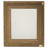 a guilt wood and gesso frame, transformed to a mirror.