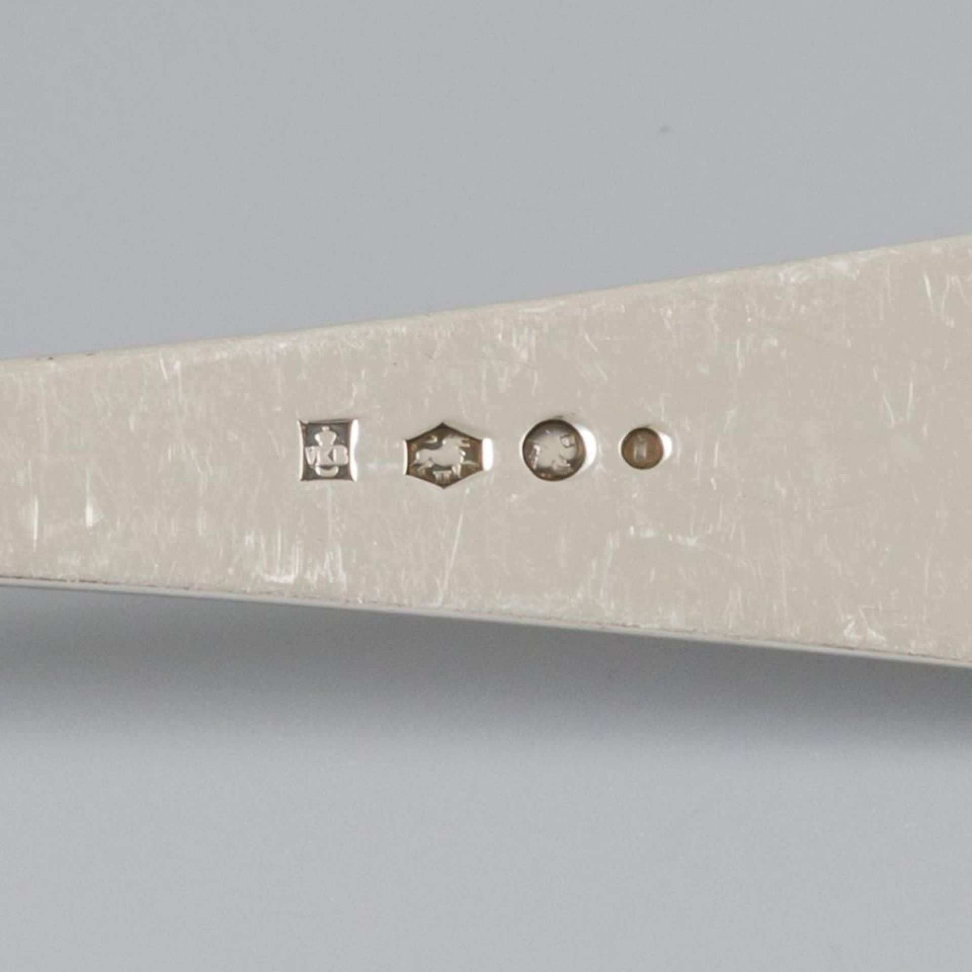 3 piece set of ladles "Haags Lofje" silver. - Bild 5 aus 7