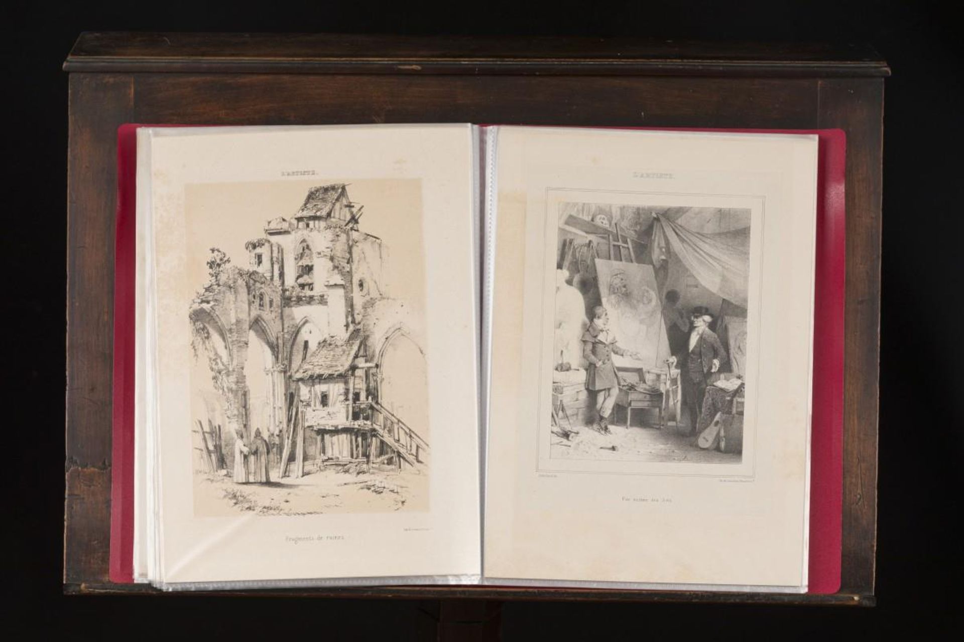 A folder comprising 102 prints from "L'Artiste", France, mid. 19th century. - Image 3 of 8