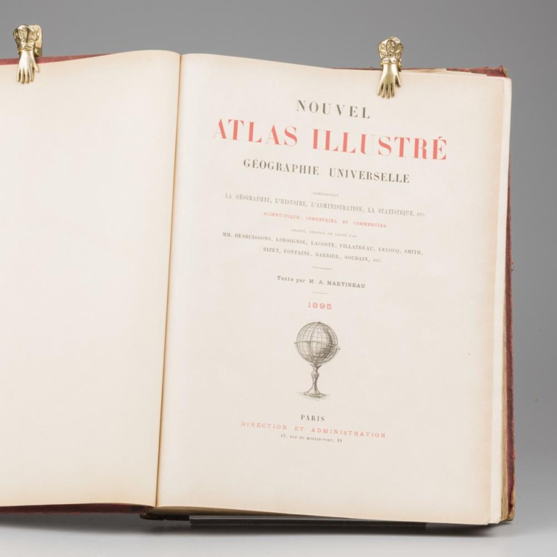 M.A. Martineau, Nouvel atlas illustré. Géographie universelle (...), Paris Direction et Administrati - Image 5 of 10