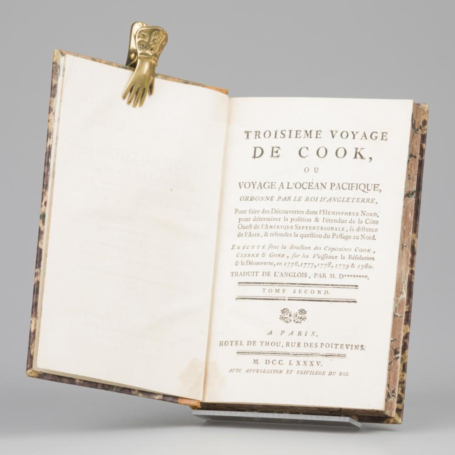 James Cook (1728 – 1779), Troisième Voyage de Cook, Hôtel de Thou, Parijs, 1785. - Bild 9 aus 12