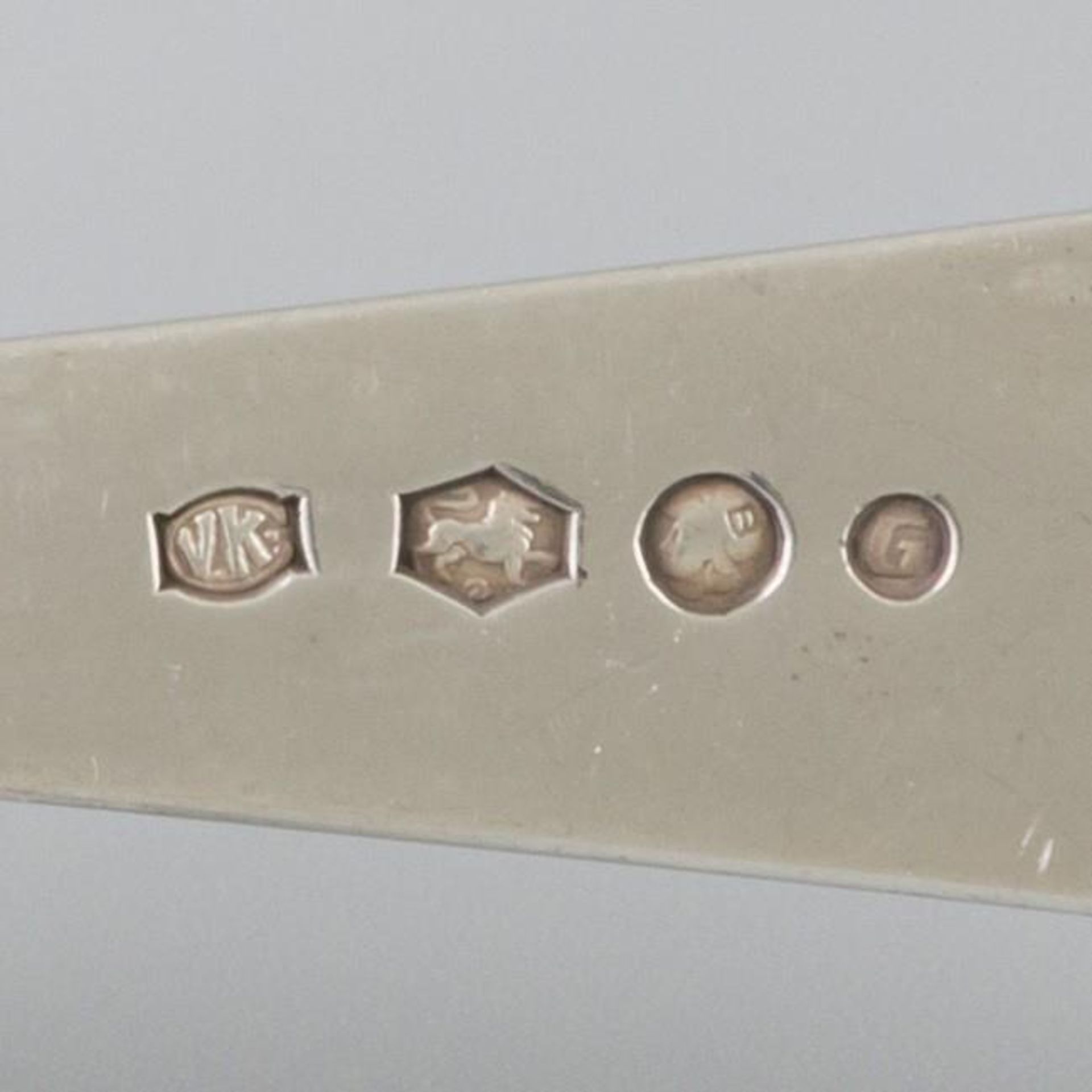 6 piece set of spoons "Haags Lofje" silver. - Bild 5 aus 5