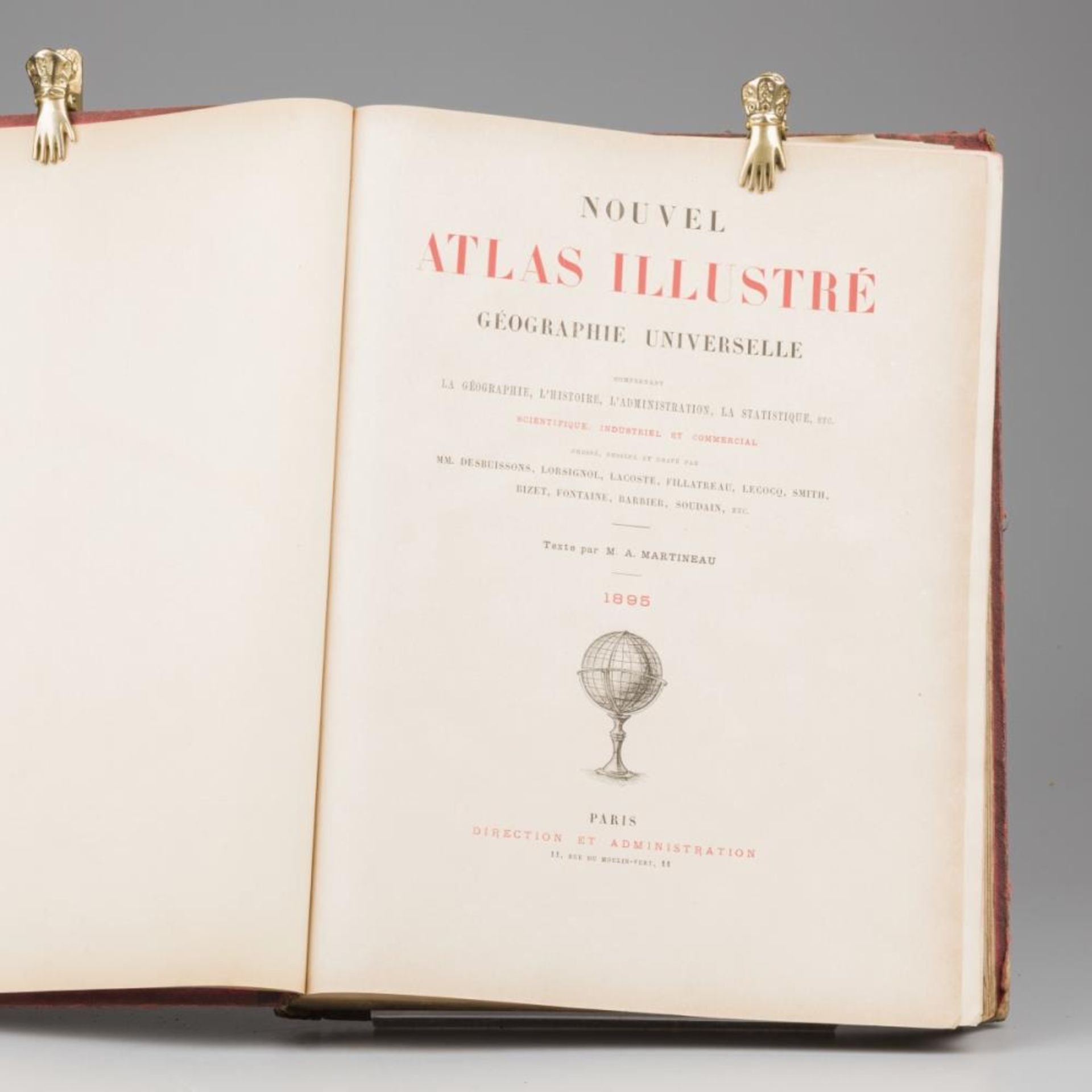 M.A. Martineau, Nouvel atlas illustré. Géographie universelle (...), Paris Direction et Administrati - Image 6 of 10