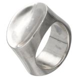 Sterling silver no.A110B modernist ring by Andreas Mikkelsen for Georg Jensen.