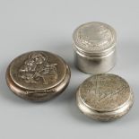 3-piece lottery boxes silver.