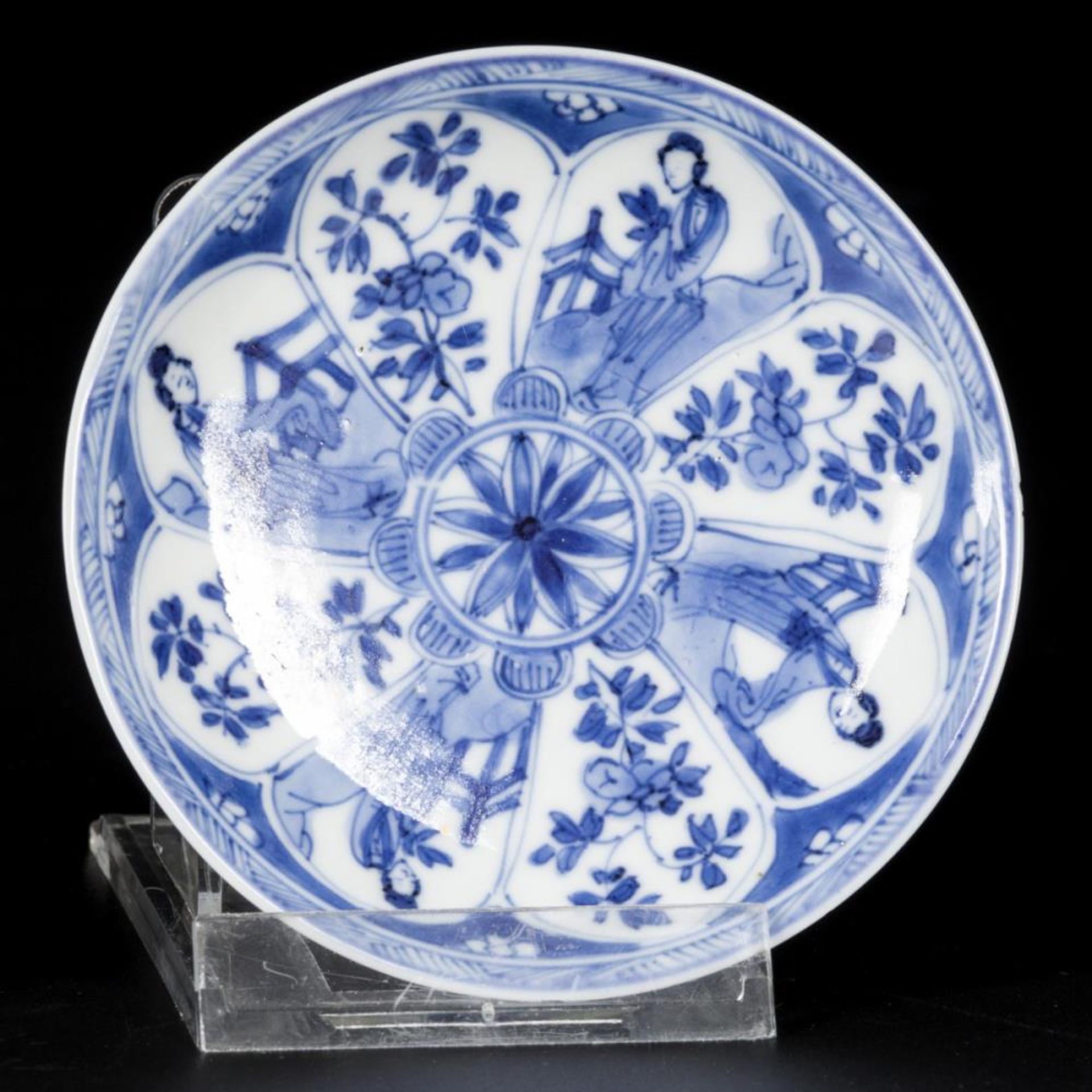 A lot comprising (4) porcelain plates, three with Long Eliza decoration, one with buffalo, China, Ka - Image 5 of 12