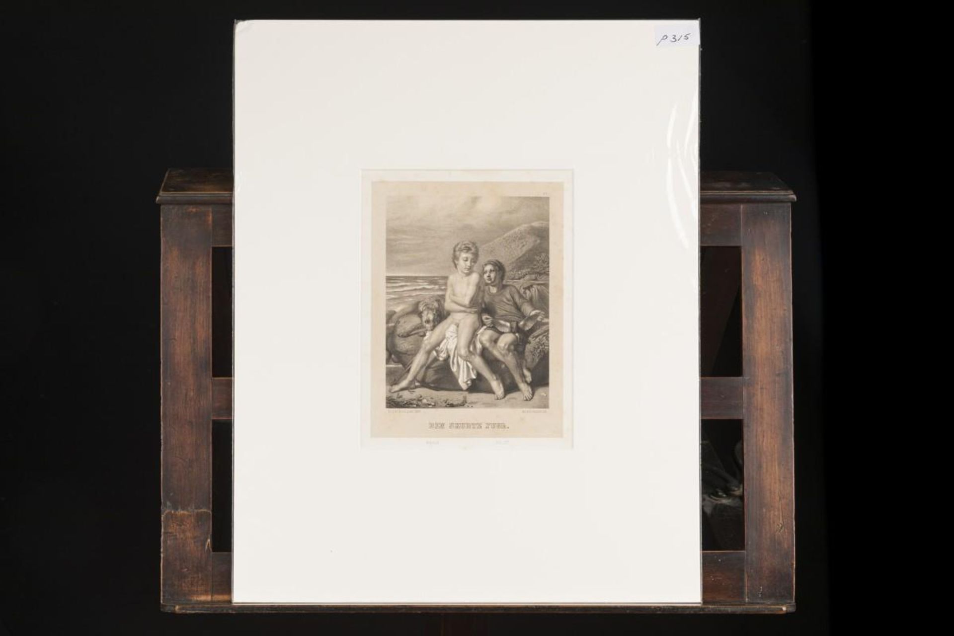 A lot comprising (6) various prints with romantic scenes, 19th century. - Image 5 of 12