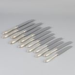 12 piece set of knives silver.