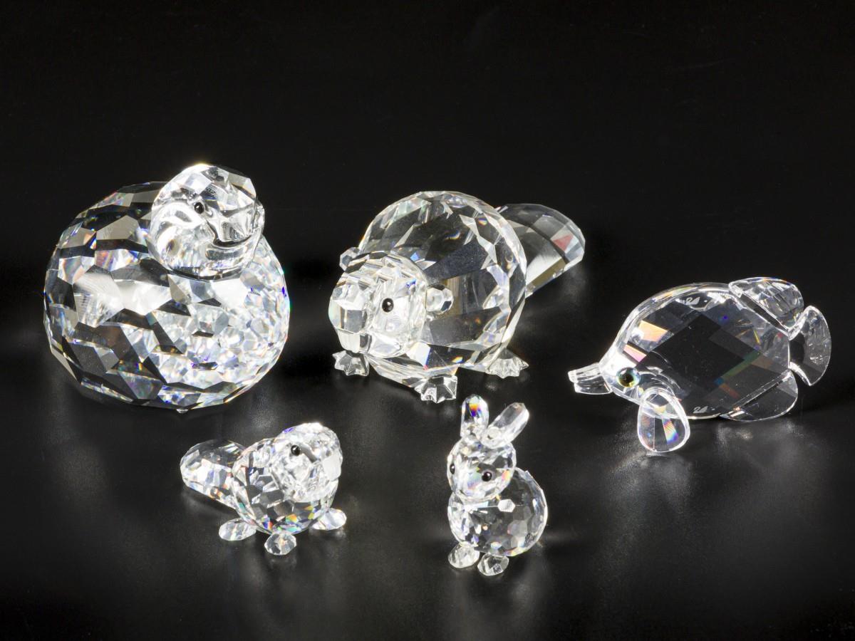 (5) piece lot Swarovski miniatures. - Image 2 of 4