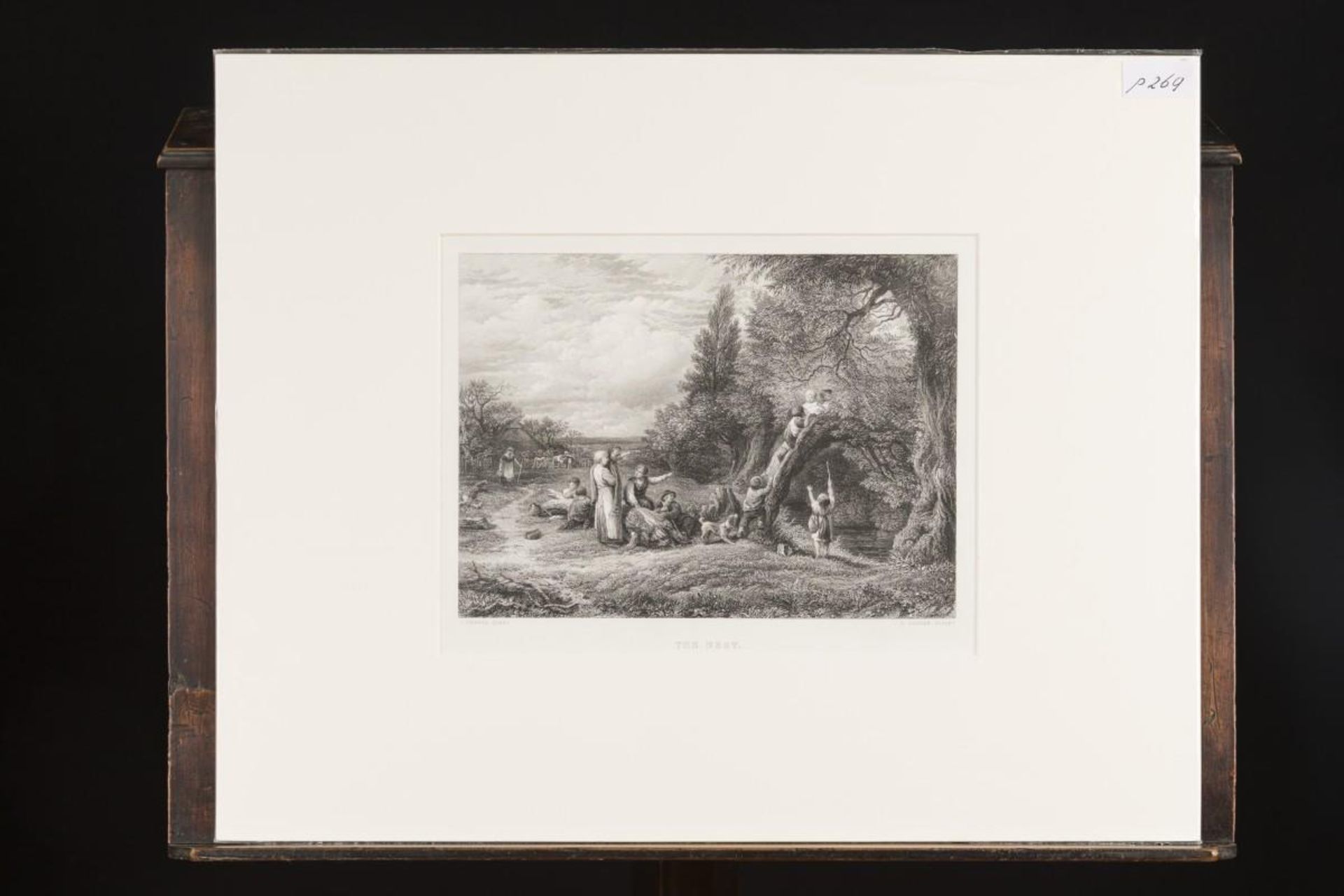 A lot comprising (6) engravings with various romantic scenes, 19th century. - Image 4 of 12