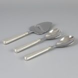 3 piece lot cutlery parts "Haags Lofje" silver.