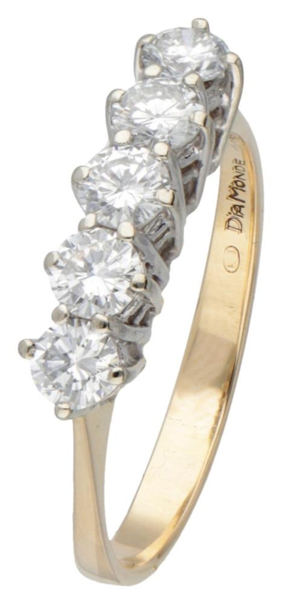 14K. Yellow gold Diamonde alliance ring set with approx. 0.78 ct. diamond. - Image 2 of 6