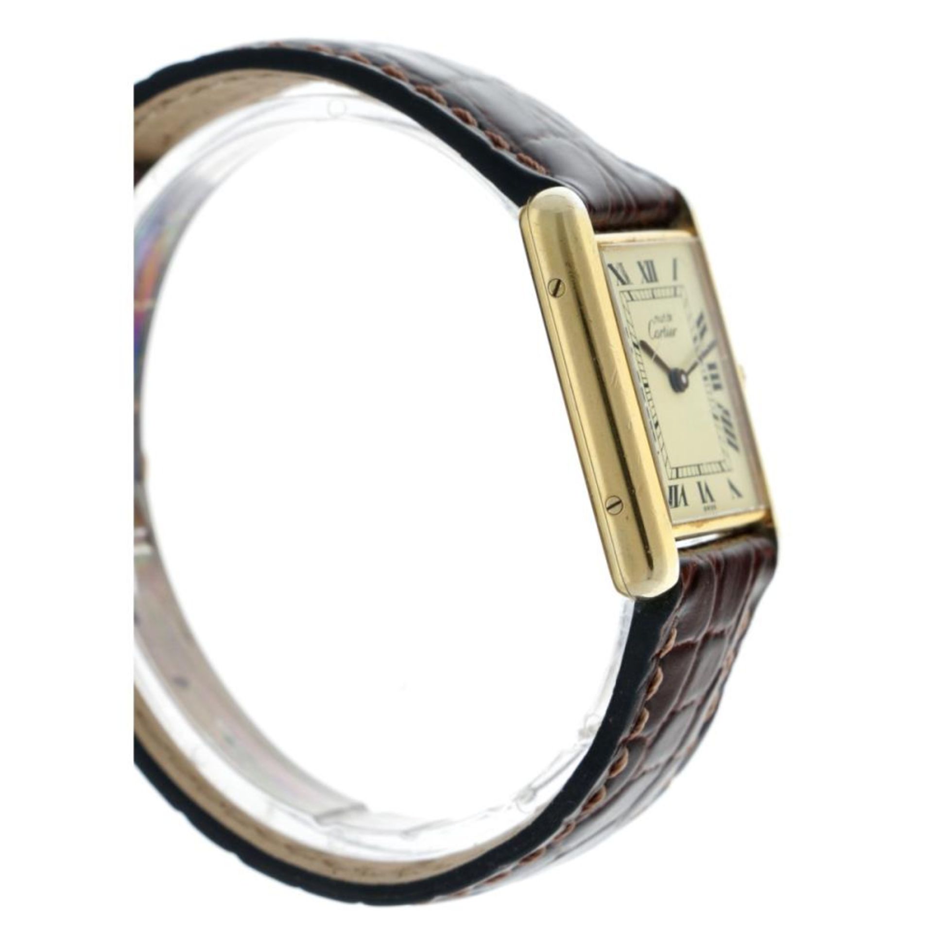 Cartier Tank Vermeil 590005 - Ladies watch - approx. 1990. - Image 8 of 10