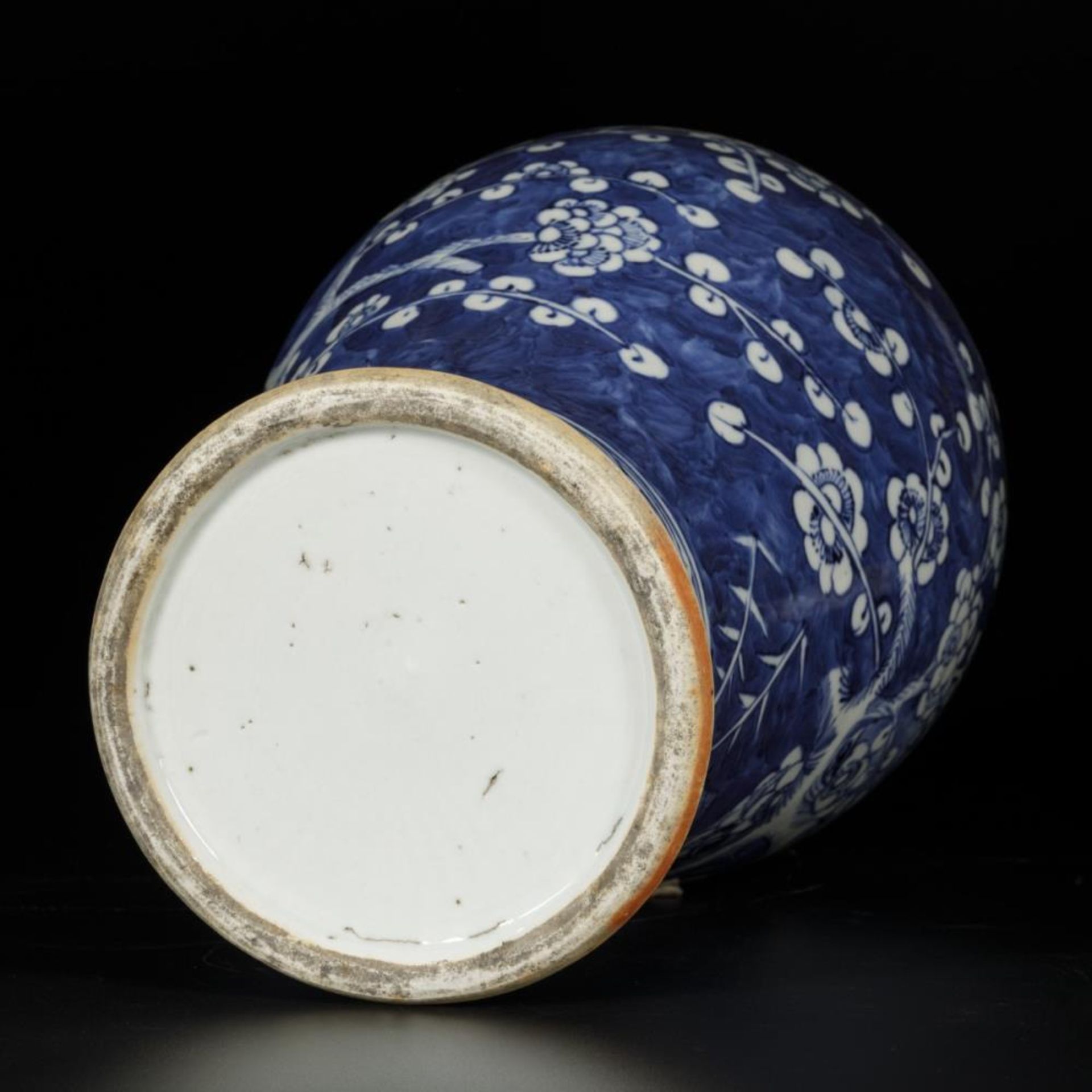 A porcelain vase with decor of prunus on broken ice, China, 19th century. - Image 18 of 18