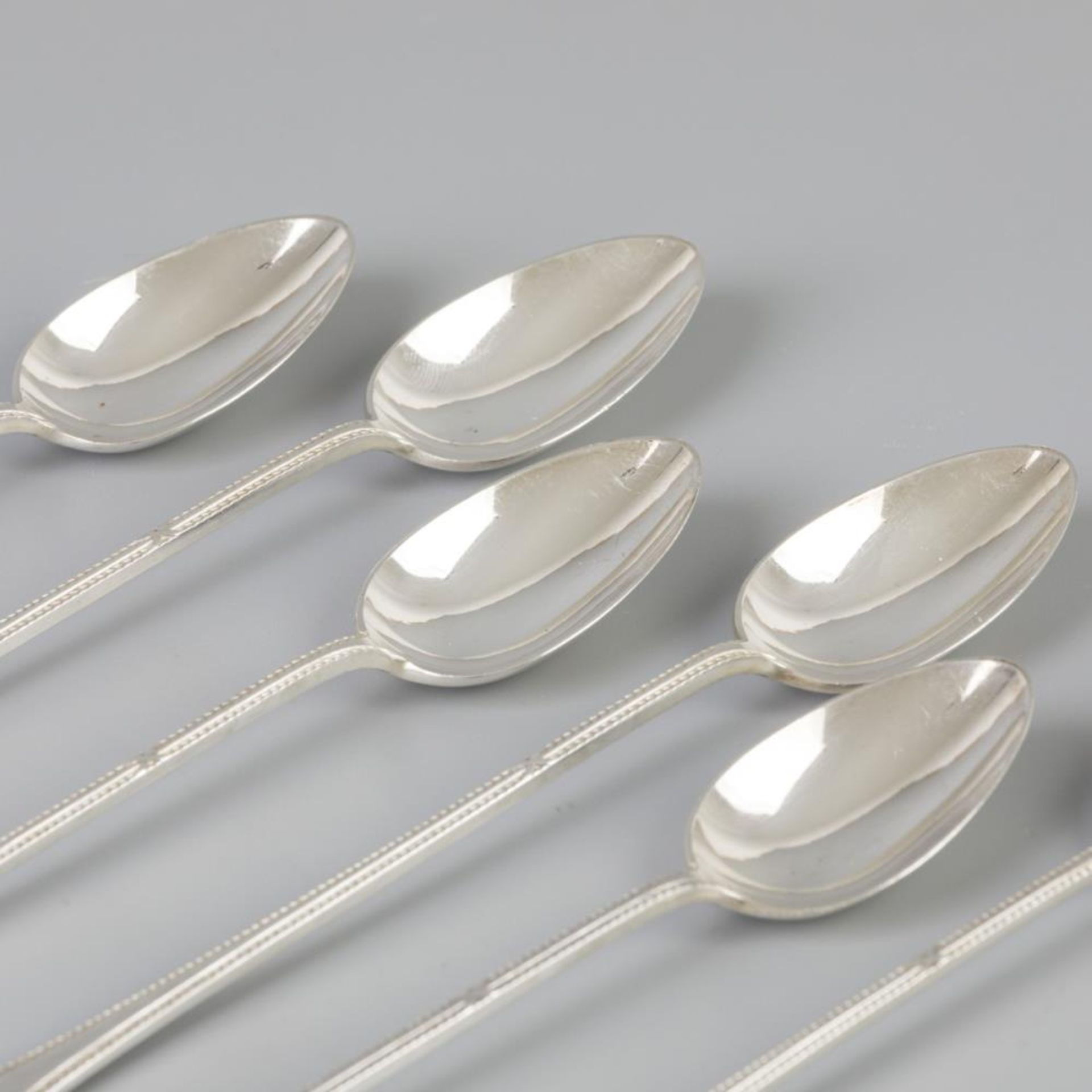 6 piece set of ice cream spoons silver. - Bild 2 aus 4