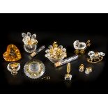 (10) piece set Swarovski miniatures.