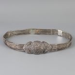 Kamarpatti Peranakan bridal belt silver.
