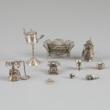 10-piece lot miniatures silver.