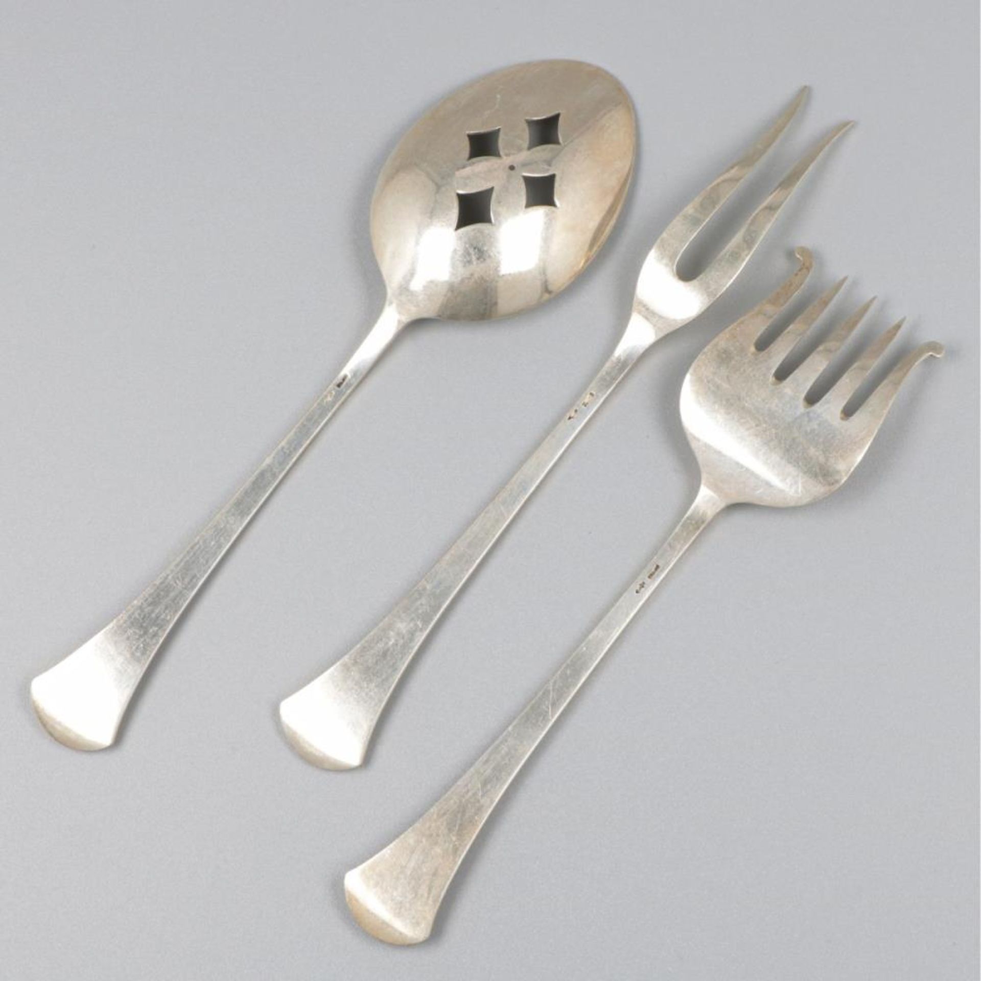 3-piece hors-d'oeuvre set silver. - Bild 2 aus 5