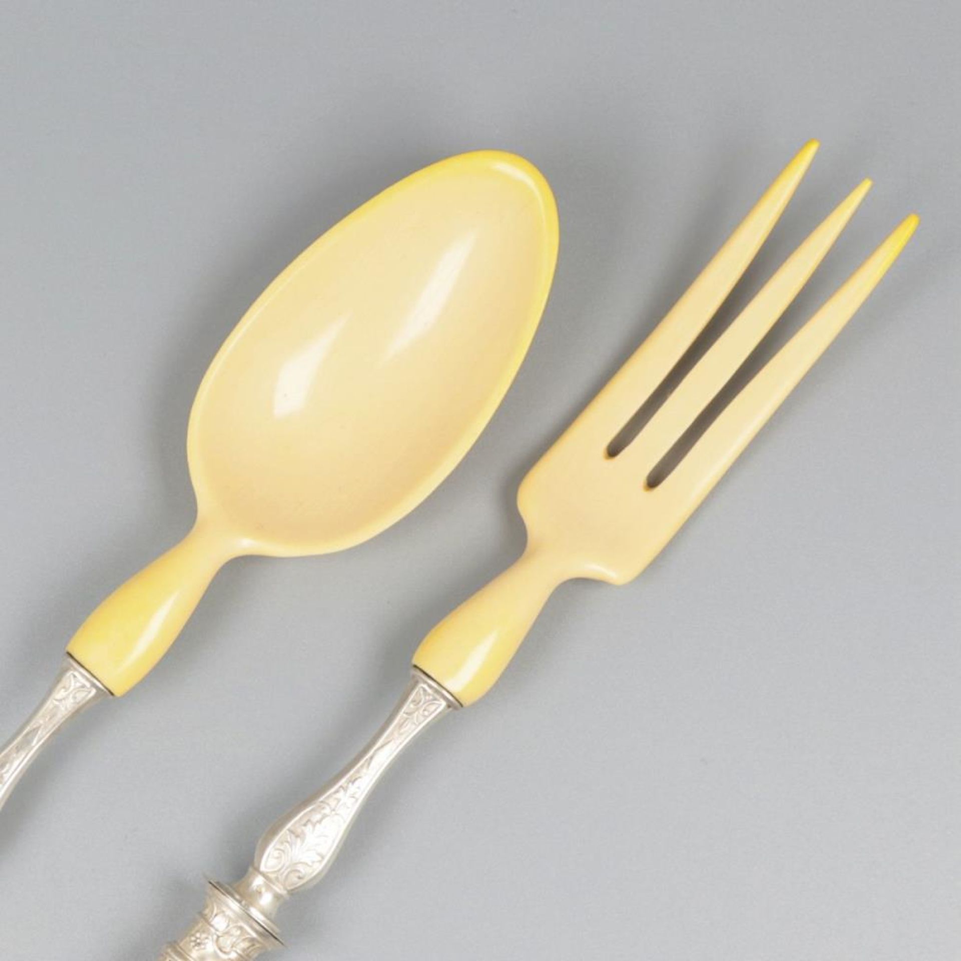 Salad servers set silver. - Bild 3 aus 6