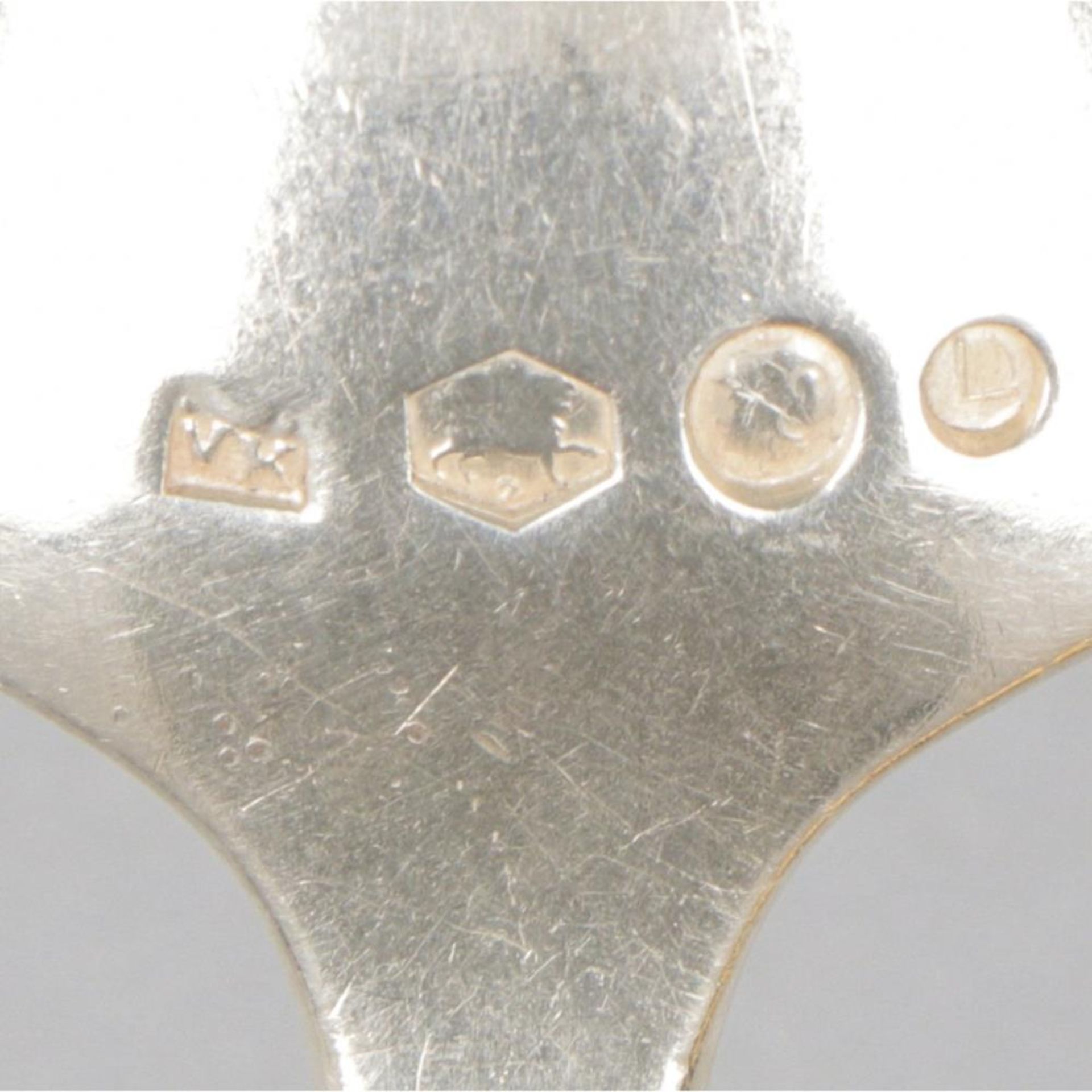 3-piece set of ladles "Hollands Puntfilet" silver. - Image 5 of 7