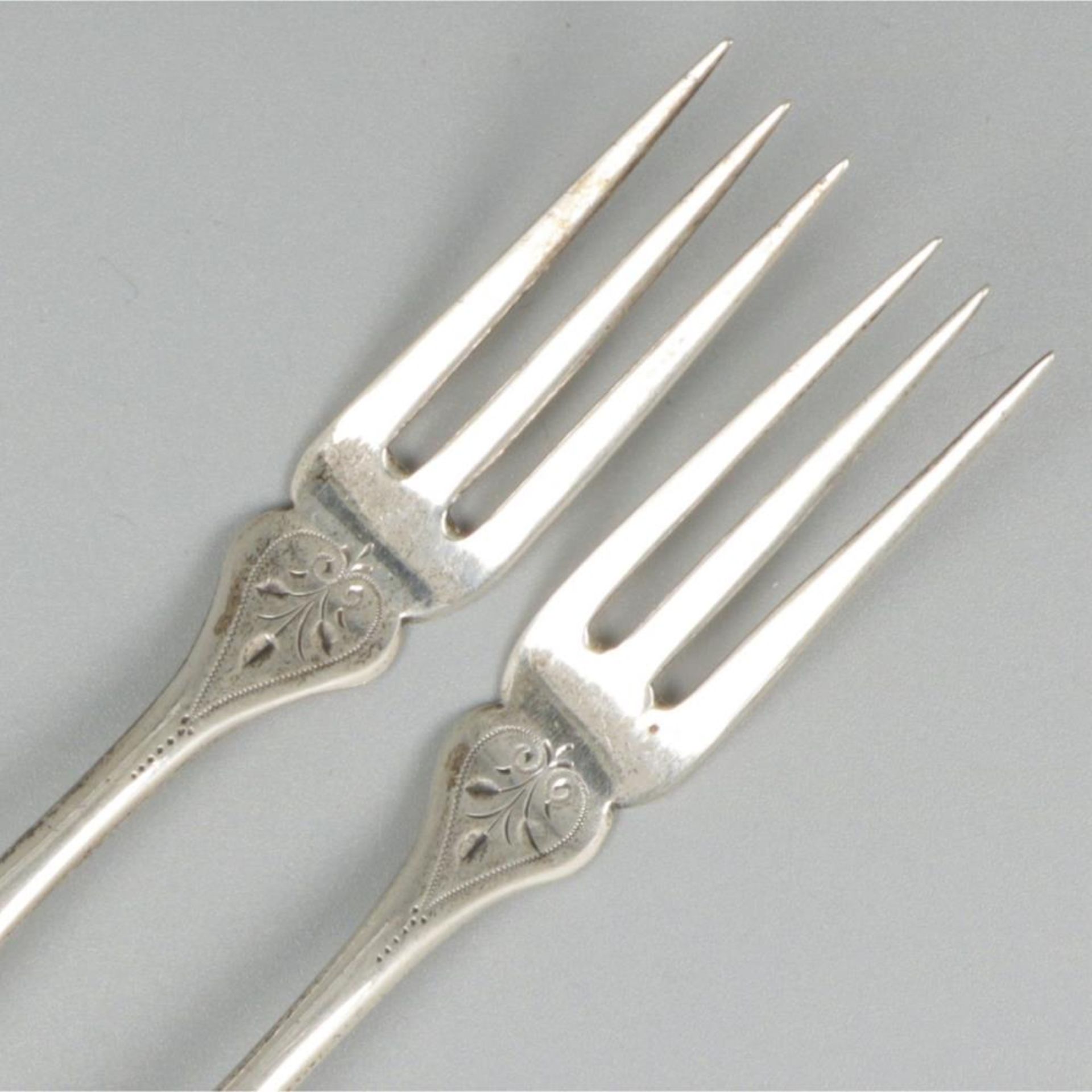 2-piece set of meat forks silver. - Bild 3 aus 6