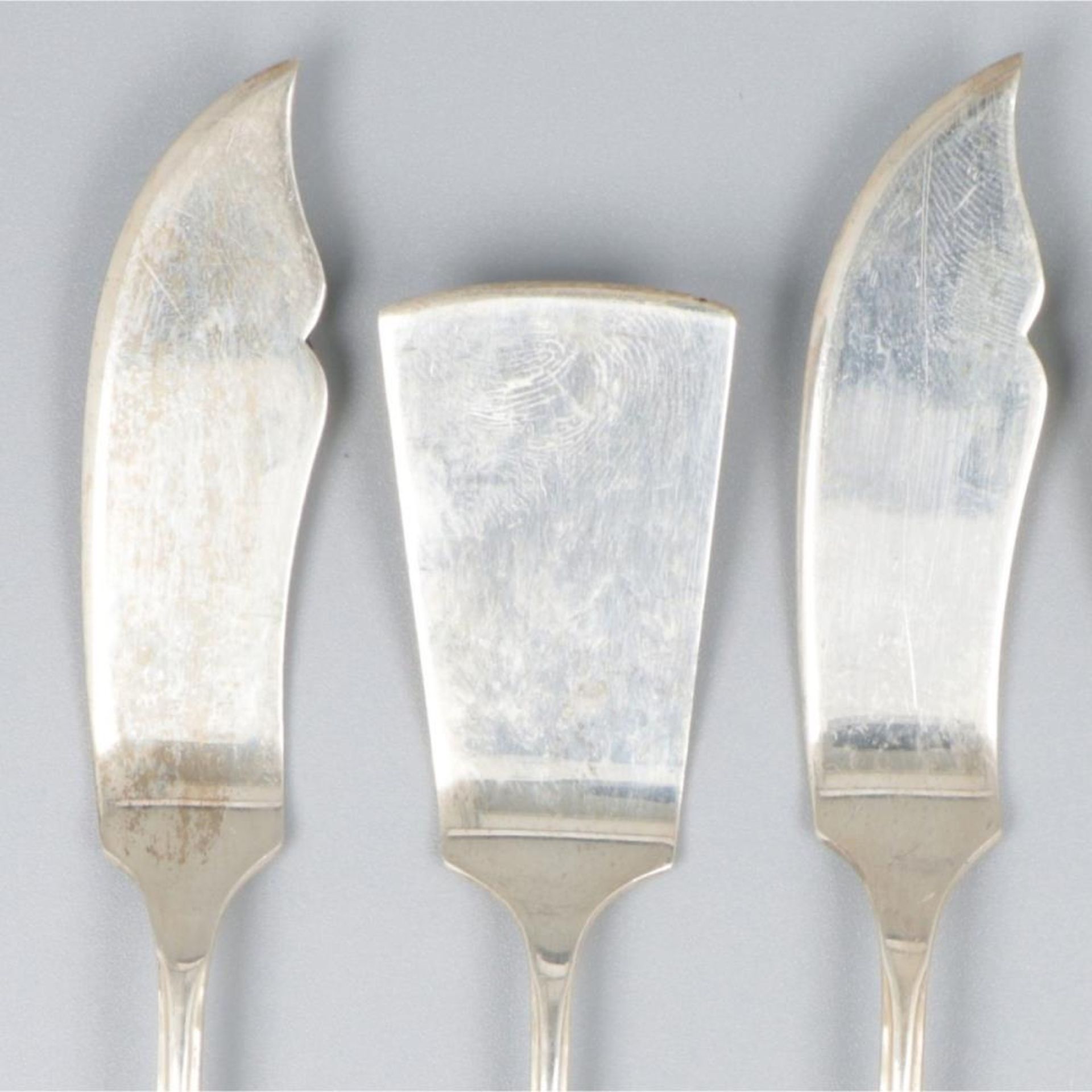 4-piece lot of butter knives & cheese picks, silver. - Bild 2 aus 7