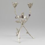 Candlestick with amethyst by Michael Aram.