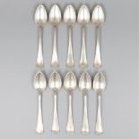 10-piece set of silver tea / coffee spoons.